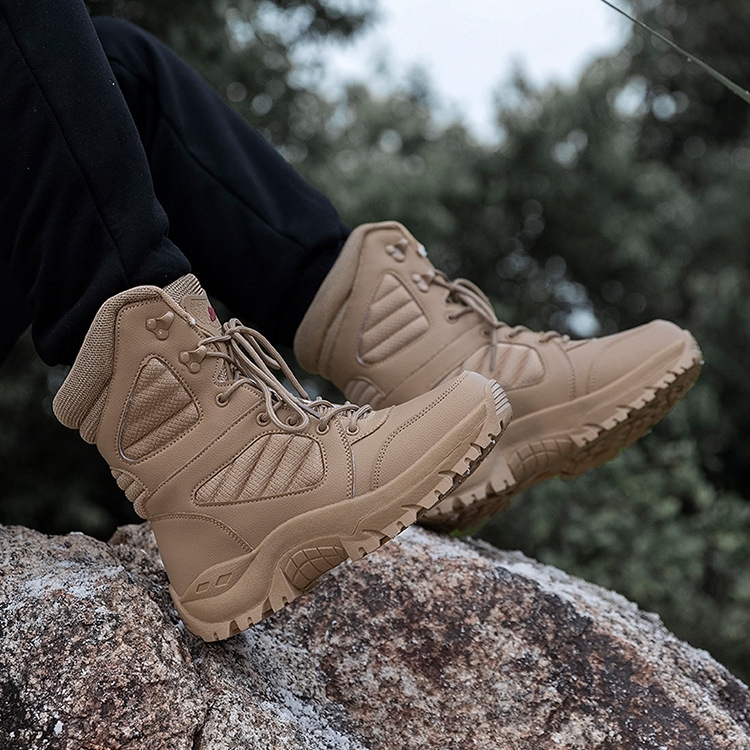 Winter outdoor tactical boots, combat training boots, men